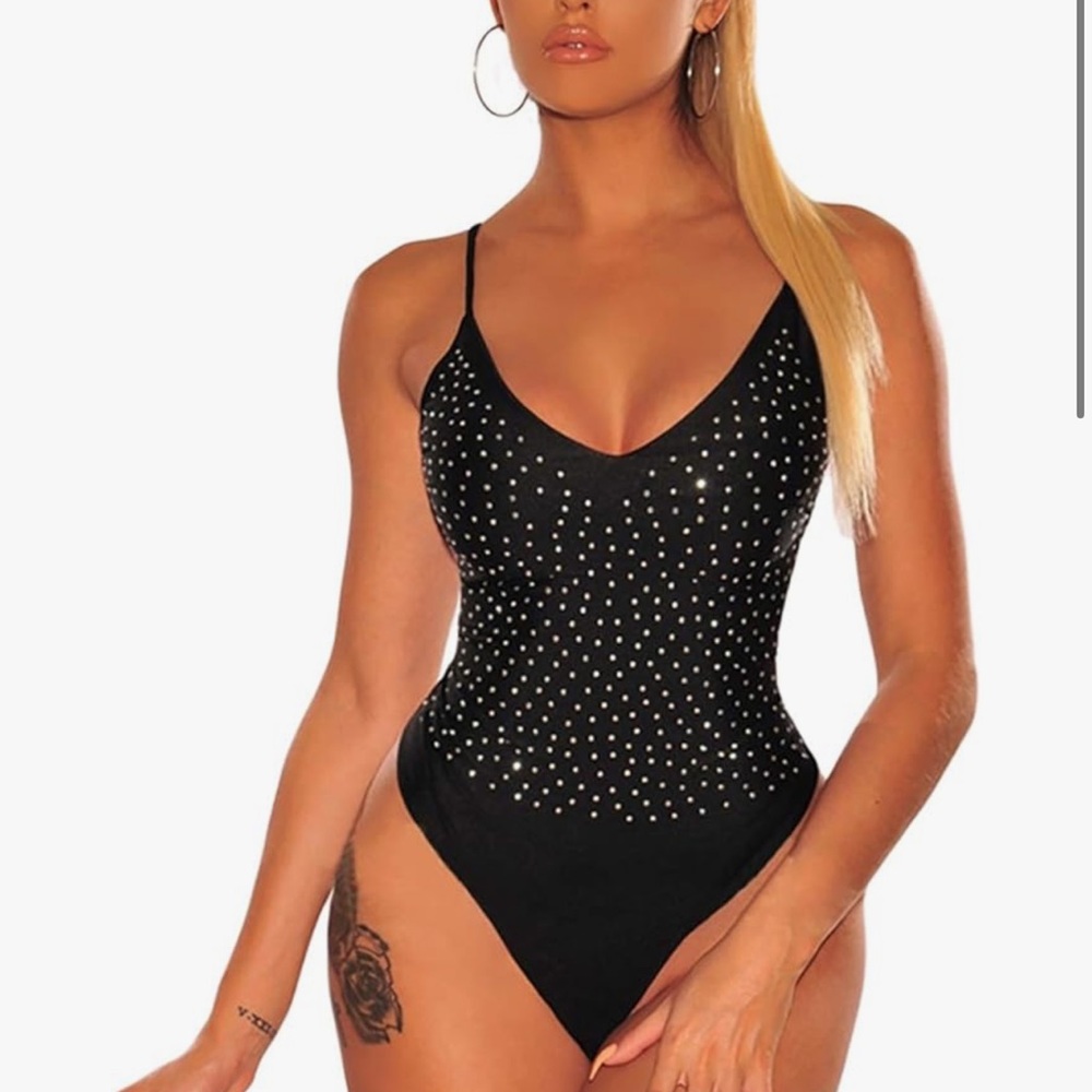 Amazon Black Sparkle Bodysuit